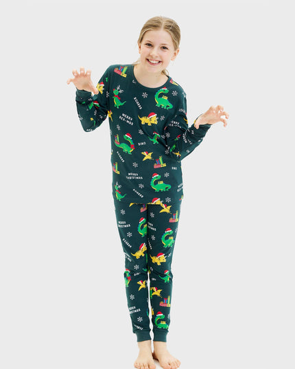 Dino Christmas Pajamas for Kids - Family Holiday Fun
