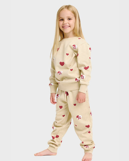 Christmas Heart Sweatset for Kids - Ideal Family Apparel