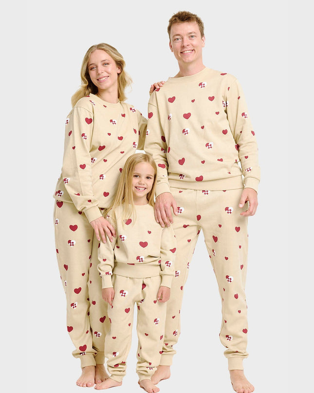 Christmas Heart Sweatset for Kids - Ideal Family Apparel