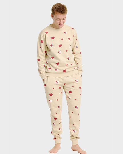 Christmas Heart Sweatset for Men - Comfortable Holiday Wear