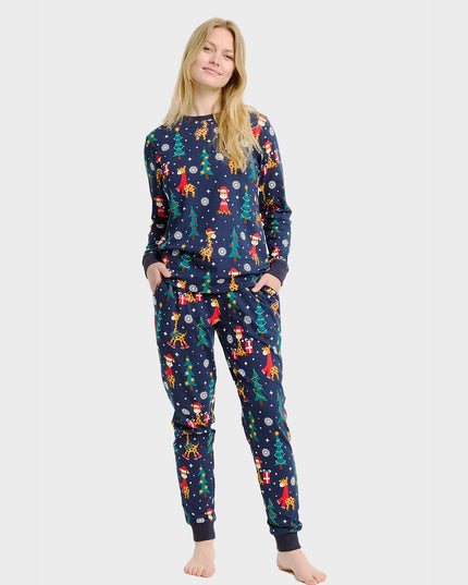 Giraffe Christmas Pajamas for Women