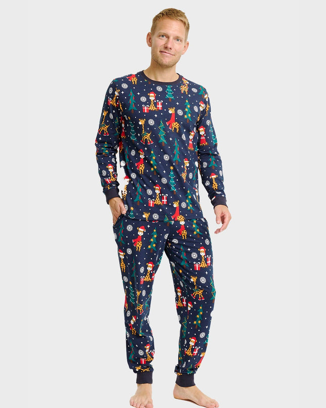 Giraffe Christmas Pajamas for Men