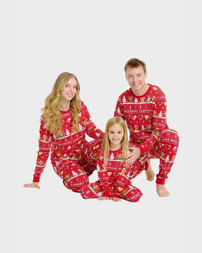 Red Christmas Cookie Pajamas for Women