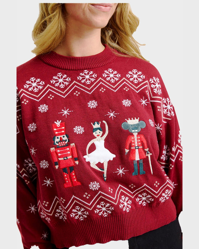 Women's Nutcracker Christmas Sweater