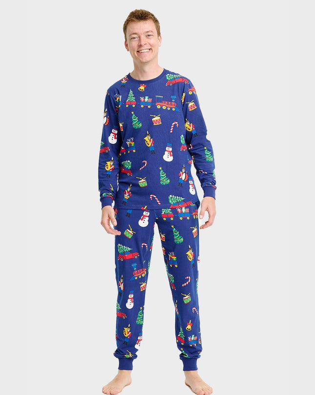 Christmas Toys Pajamas for Men - Family Style