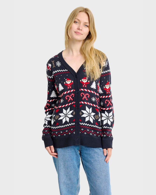 Women's Santa Christmas Cardigan