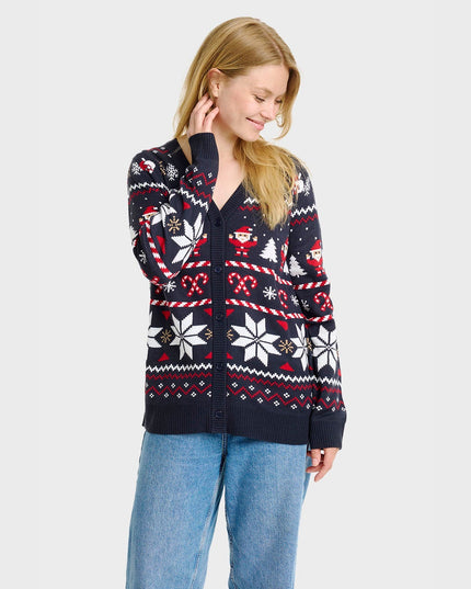 Women's Santa Christmas Cardigan