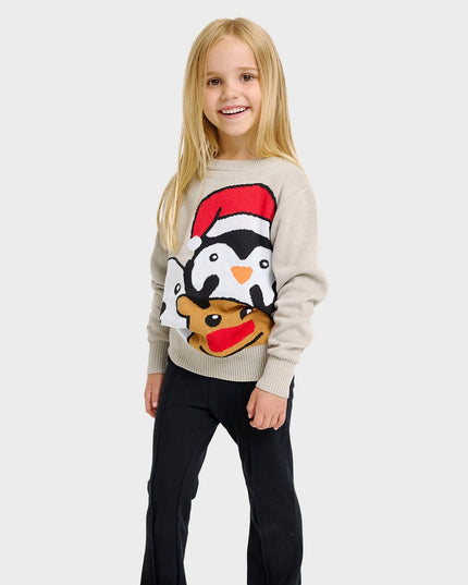 Animal Christmas Sweater for Kids