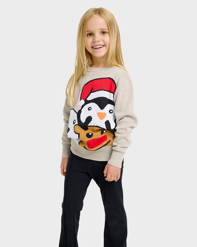 Animal Christmas Sweater for Kids