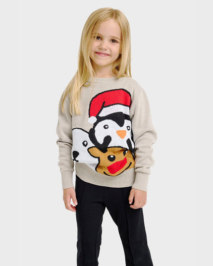 Animal Christmas Sweater for Kids