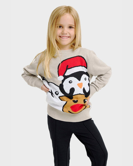 Animal Christmas Sweater for Kids