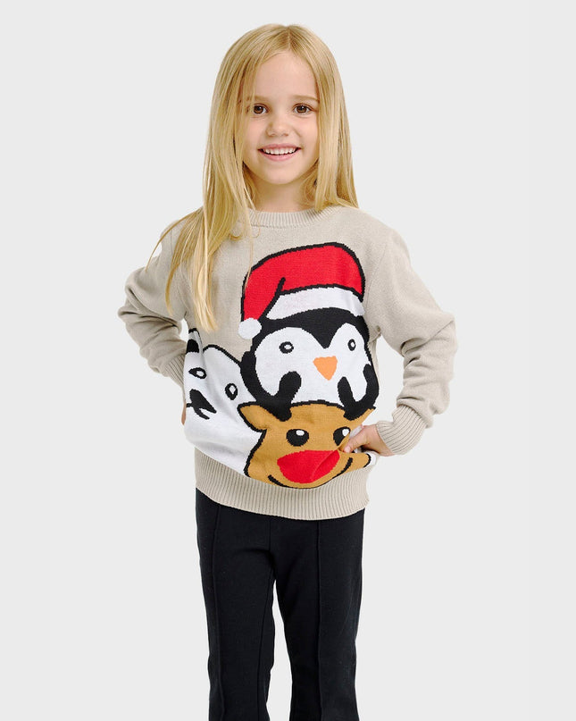Animal Christmas Sweater for Kids
