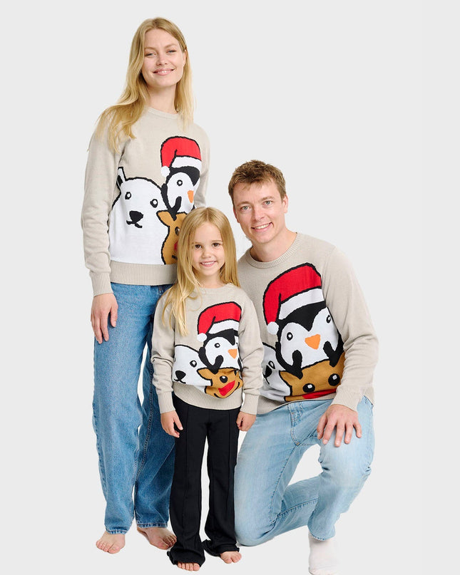 Animal Christmas Sweater for Kids