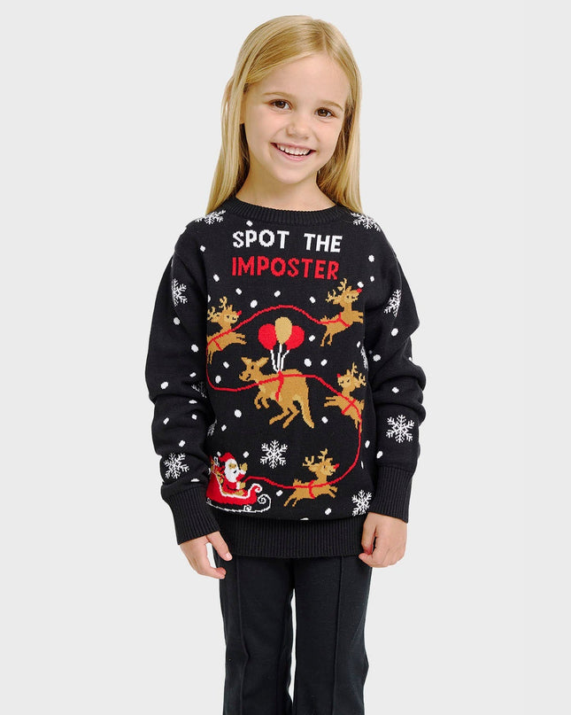 Imposter Christmas Sweater for Kids - Fun Holiday Fashion