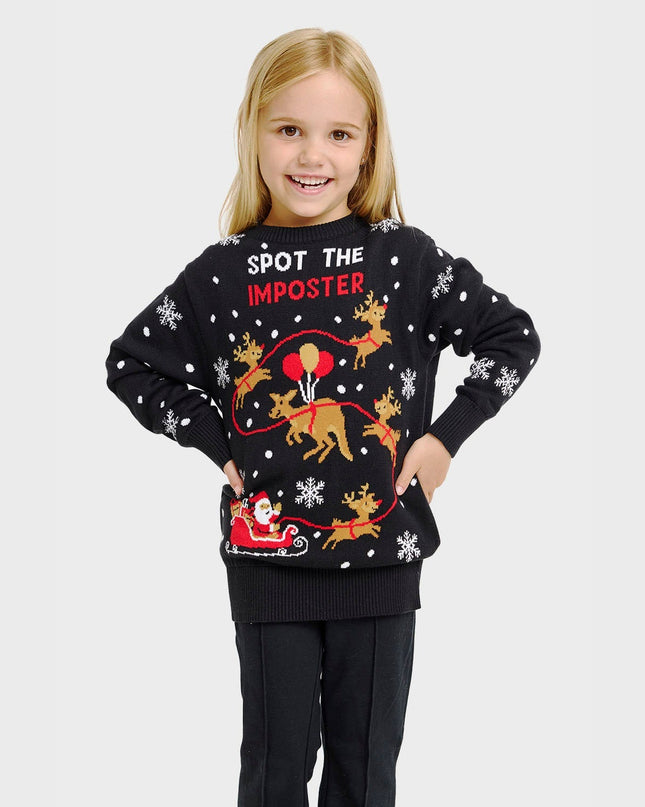Imposter Christmas Sweater for Kids - Fun Holiday Fashion