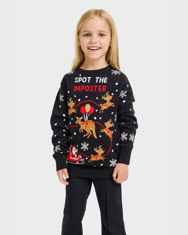 Imposter Christmas Sweater for Kids - Fun Holiday Fashion