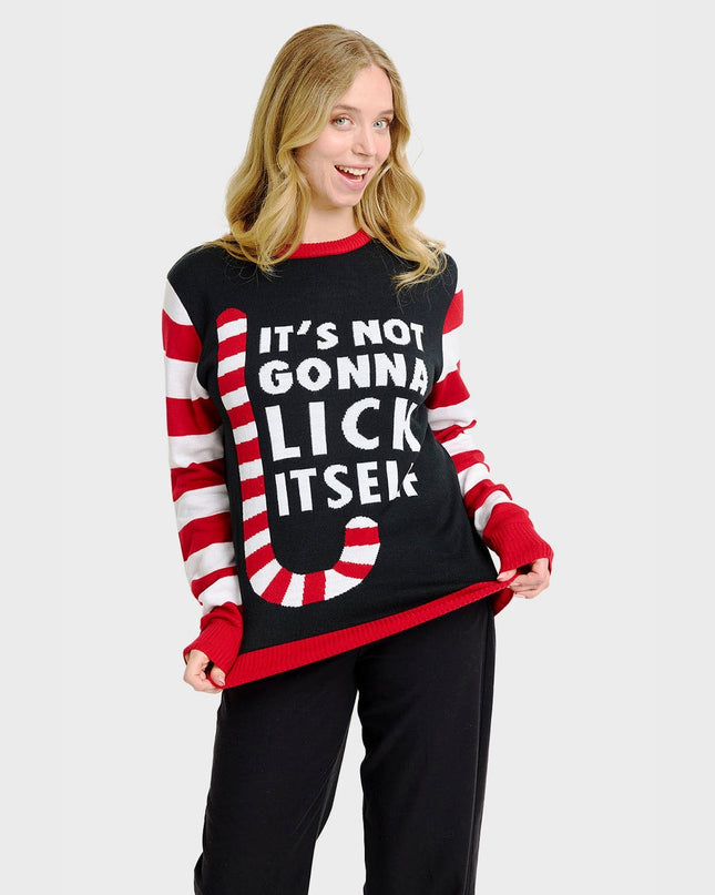 Women's Candy Cane Christmas Sweater
