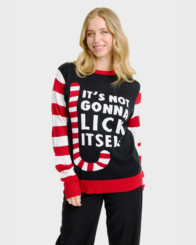 Women's Candy Cane Christmas Sweater