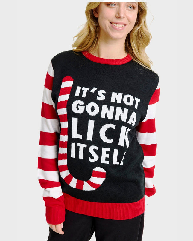 Women's Candy Cane Christmas Sweater