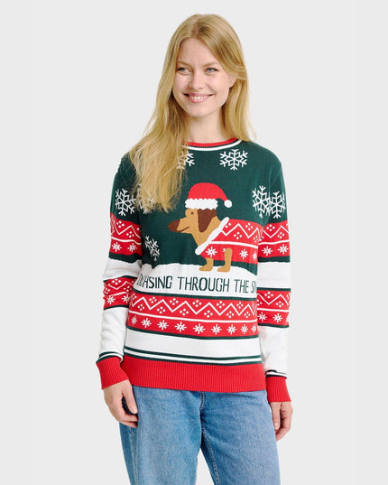 Dashing Around Christmas Sweater for Women