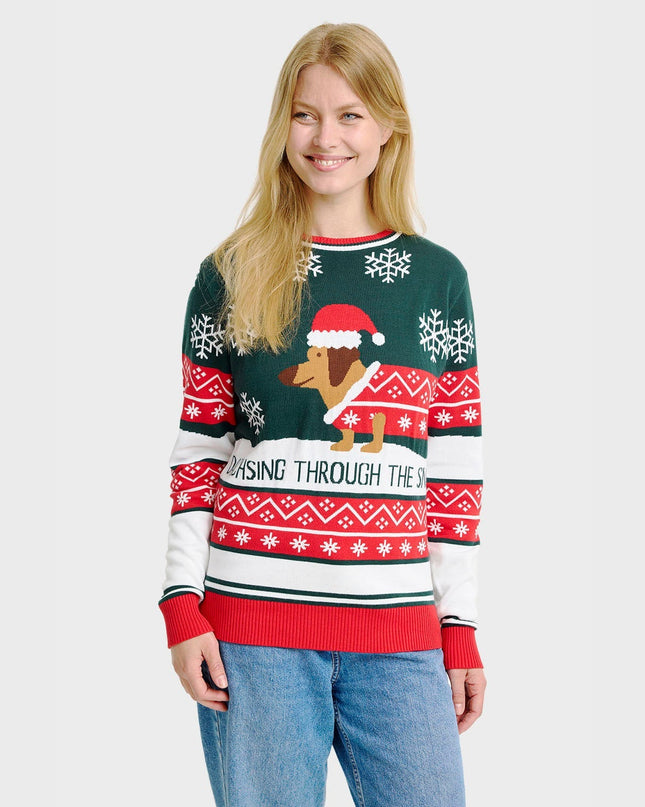 Dashing Around Christmas Sweater for Women