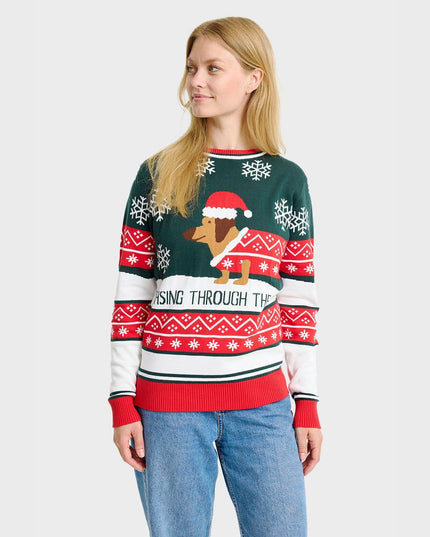Dashing Around Christmas Sweater for Women