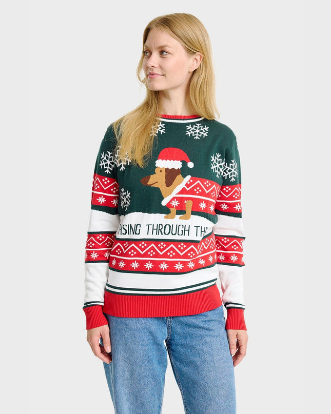 Dashing Around Christmas Sweater for Women