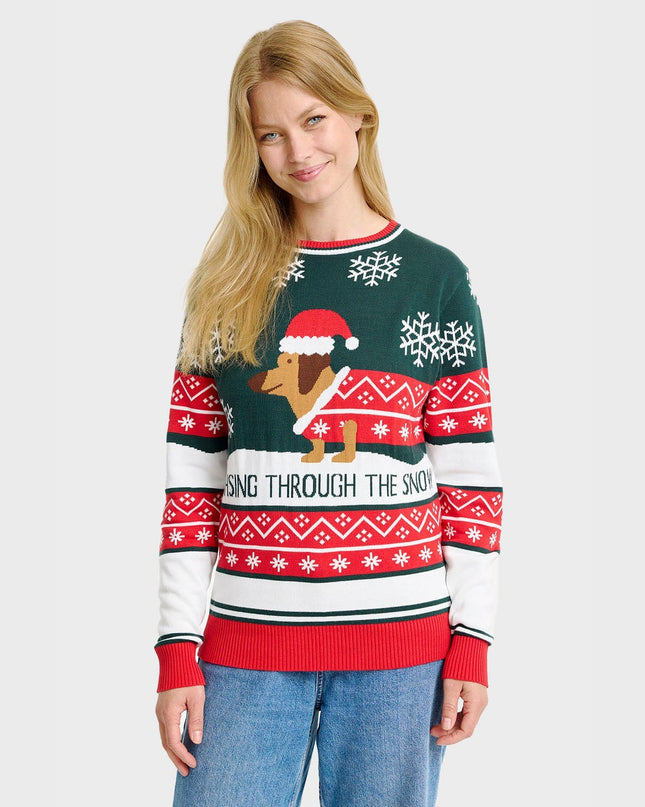 Dashing Around Christmas Sweater for Women