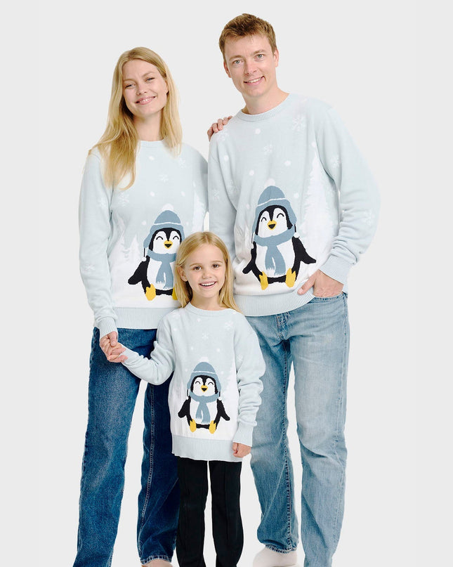 Adorable Penguin Christmas Sweater for Kids