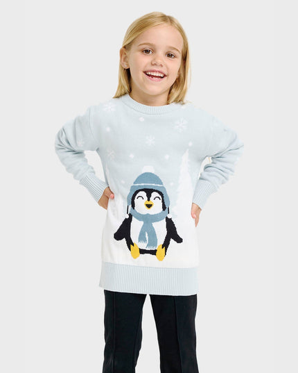 Adorable Penguin Christmas Sweater for Kids
