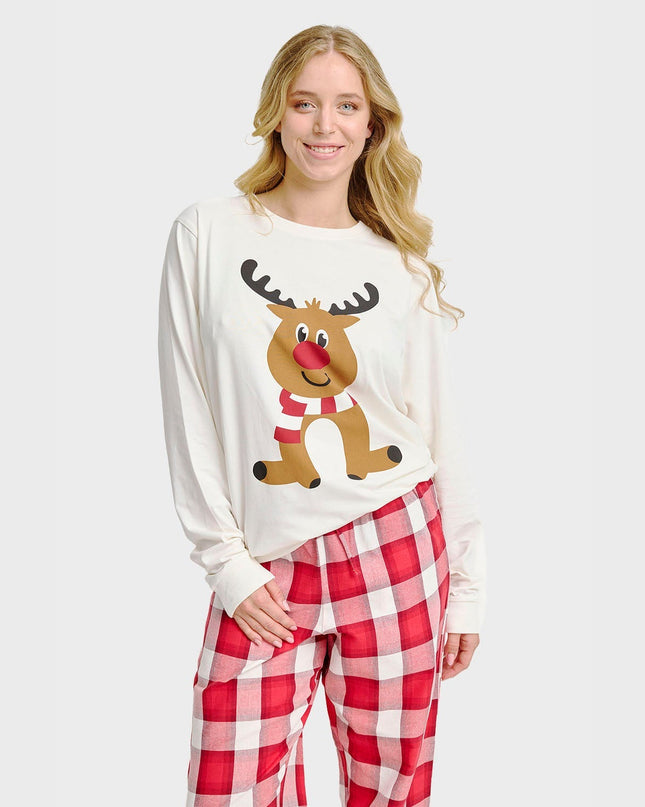 Reindeer Pajama Top for Women - Top Christmas Choice