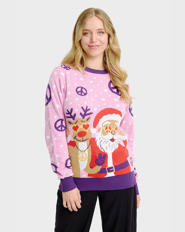 Women's Hippie Christmas Sweater