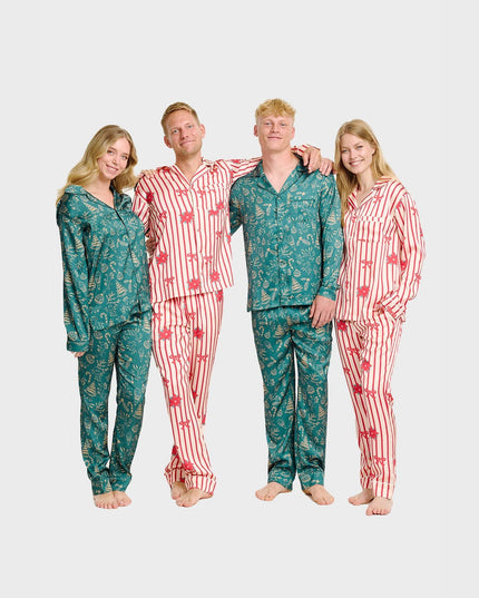 Satin Christmas Pajamas for Women