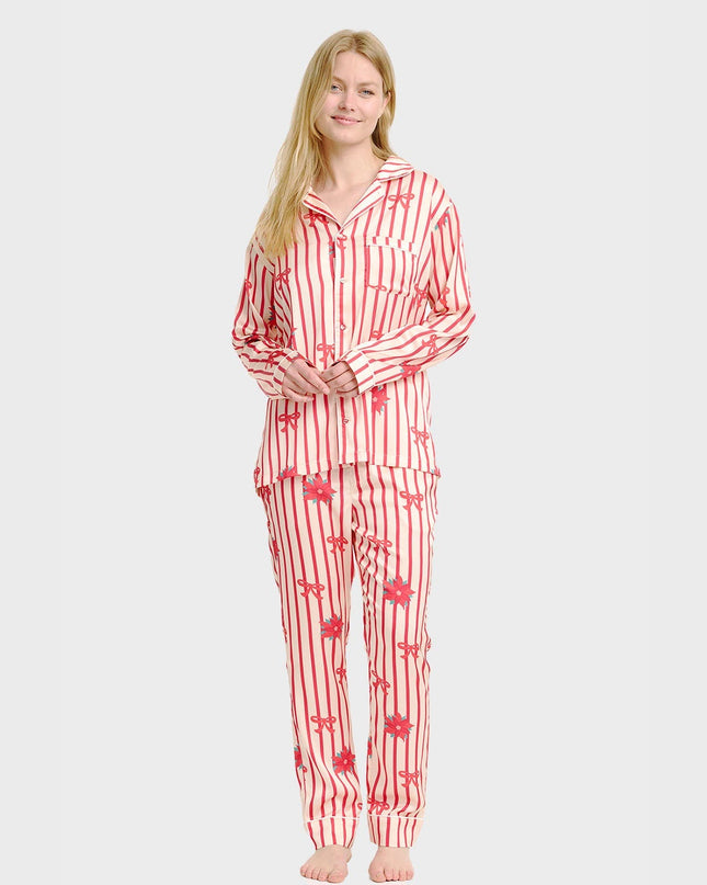Satin Christmas Pajamas for Women