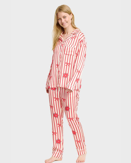 Satin Christmas Pajamas for Women