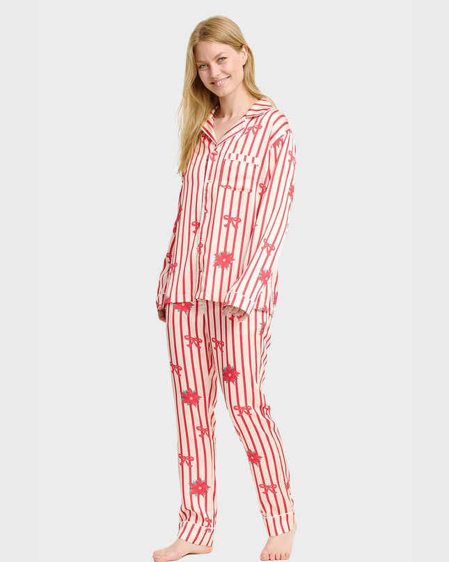 Satin Christmas Pajamas for Women