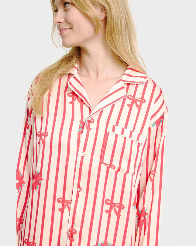 Satin Christmas Pajamas for Women