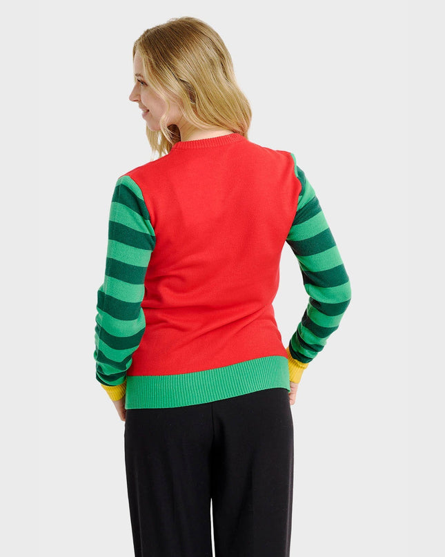 Elf Confidence Christmas Sweater for Women
