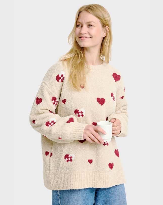 Women's Christmas Heart Sweater
