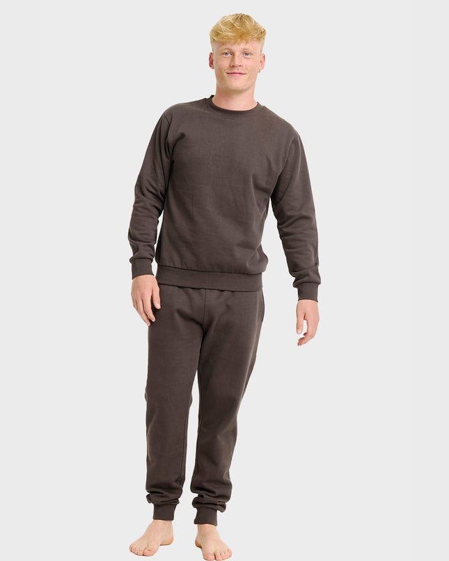 Brown Christmas Sweatset for Men