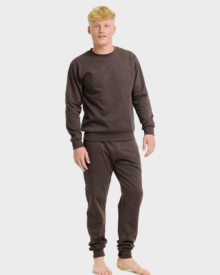 Brown Christmas Sweatset for Men