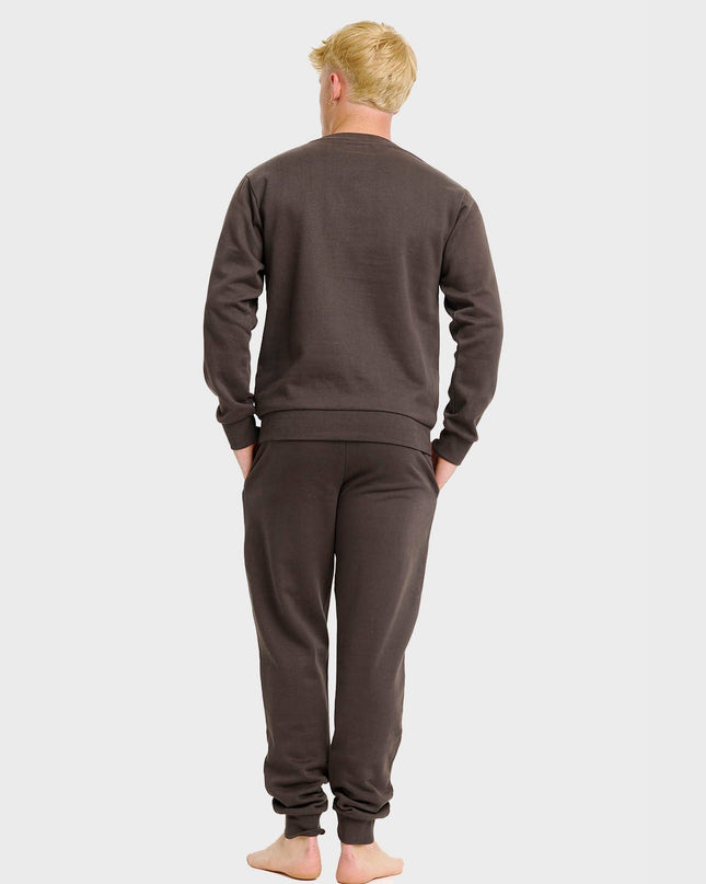 Brown Christmas Sweatset for Men