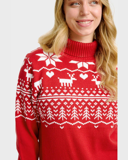 Women's Greenland Christmas Turtleneck Sweater