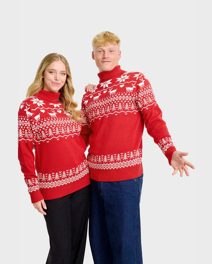 Women's Greenland Christmas Turtleneck Sweater