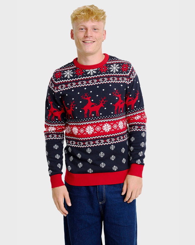 Cheeky Reindeer Christmas Sweater for Men