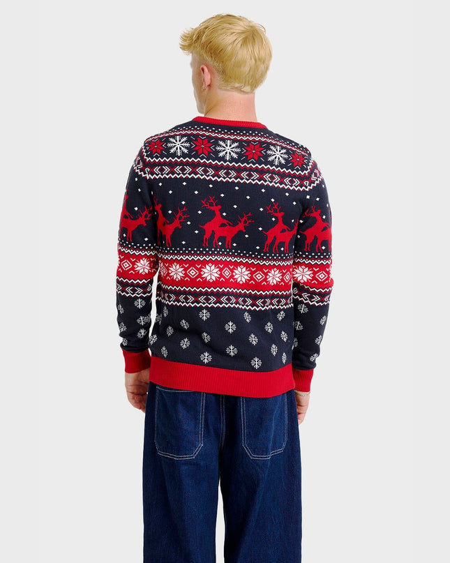 Cheeky Reindeer Christmas Sweater for Men