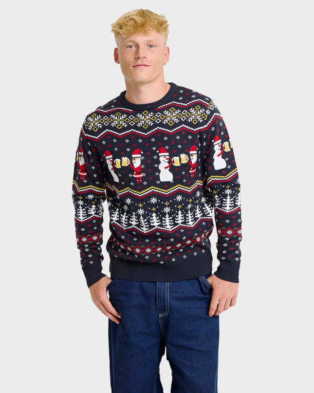 Cheers Santa Christmas Sweater for Men
