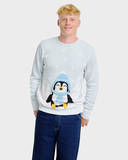 Adorable Penguin Christmas Sweater for Men