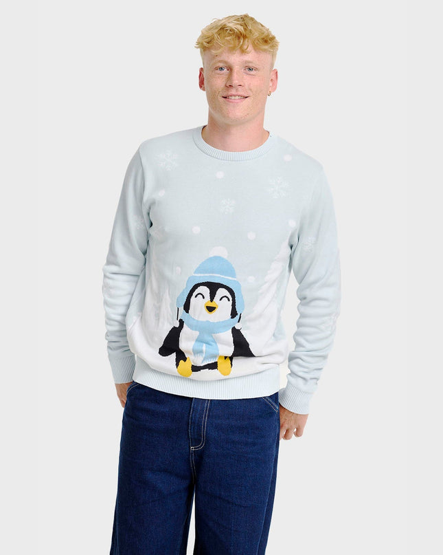 Adorable Penguin Christmas Sweater for Men