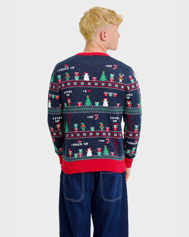 Vintage Gaming Christmas Sweater for Men - Festive Apparel